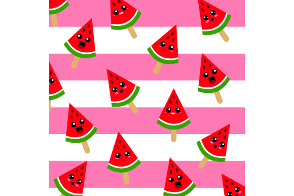 Download Watermelon Pattern, Kawaii,digital Paper - Premium Resources