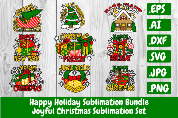 Download Happy Holiday Sublimation Bundle - Happy Collection