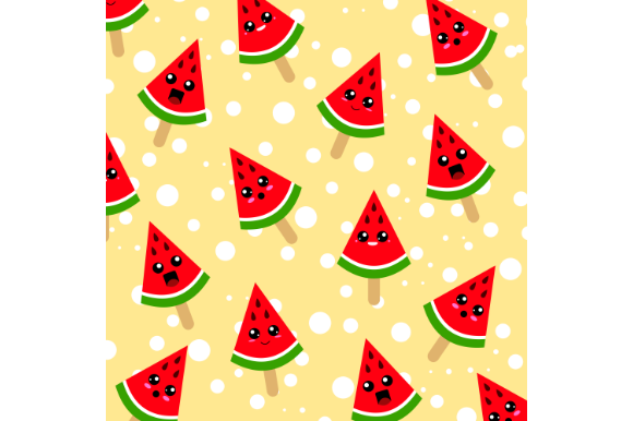 Download Watermelon Pattern, Digital Paper,kawaii - Premium Bundle
