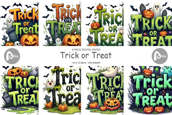 Download Trick or Treat Digital Paper - Premium Resources