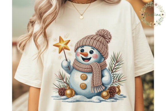 Download Festive Snowman Star Glow PNG Clipart - Snowman Collection