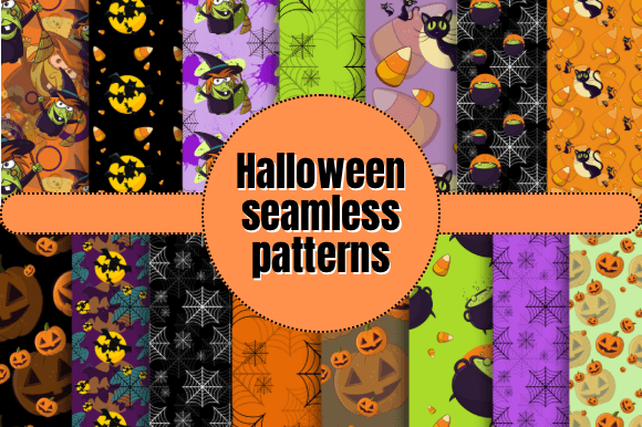 Download Halloween Seamless Patterns - Premium Resources